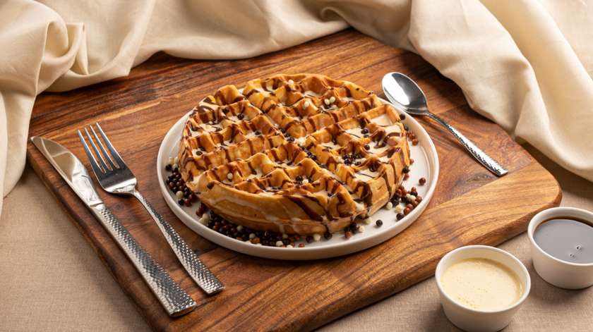 Belgian Waffle with topping of your choice