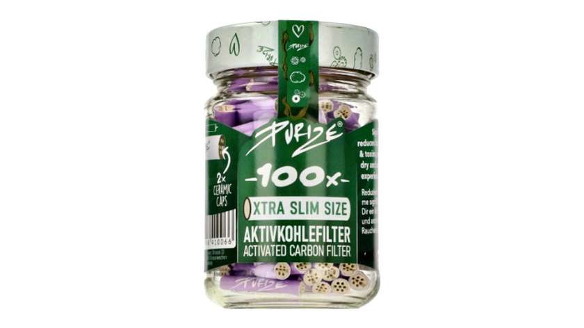 Filtry Purize 100 szt Słoik Różne Kolory