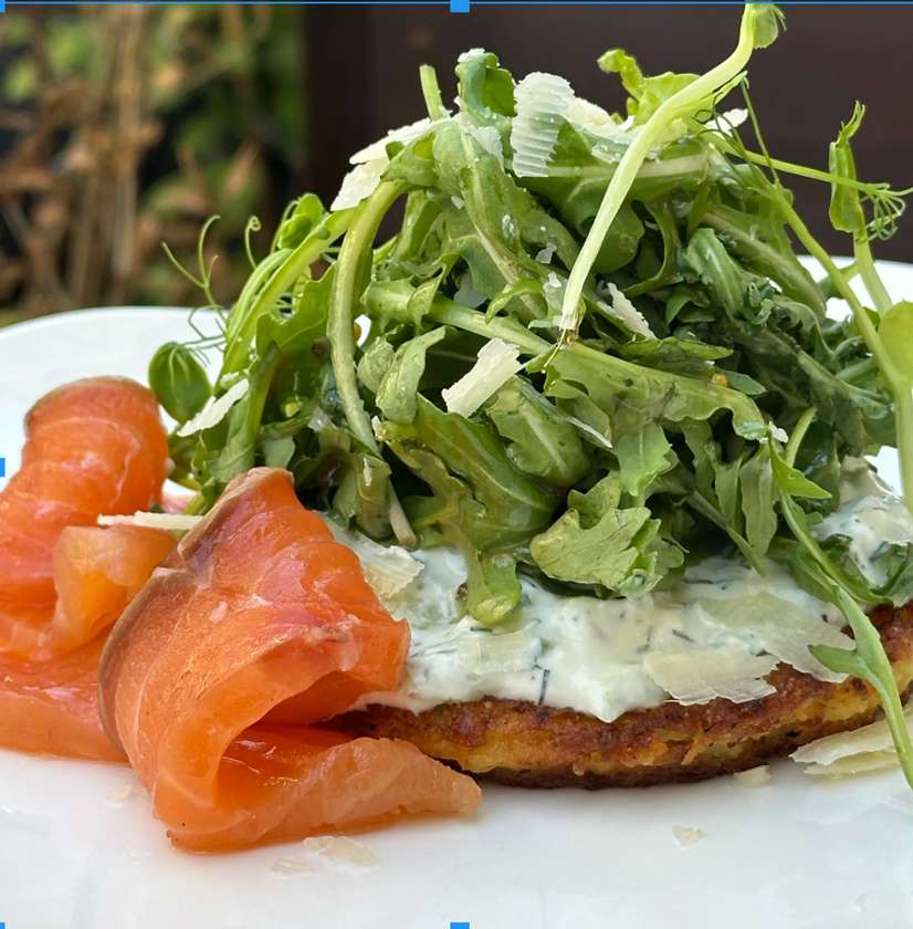 Hash Brown & Salmon