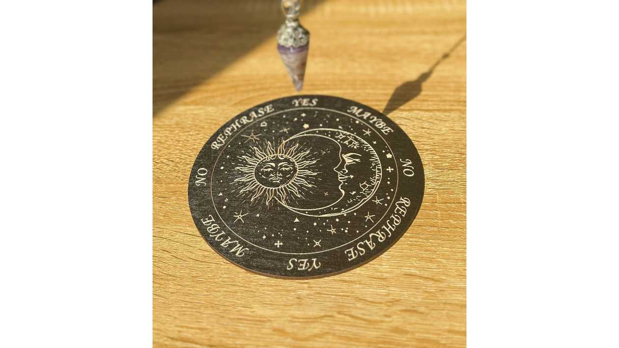 Cosmic Radiance Pendulum Board🌞🌙✨