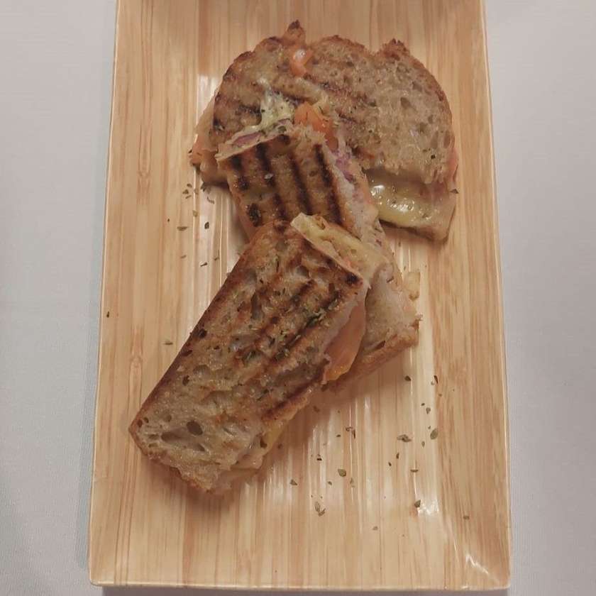 Cheese, Tomato, and Oregano Toast