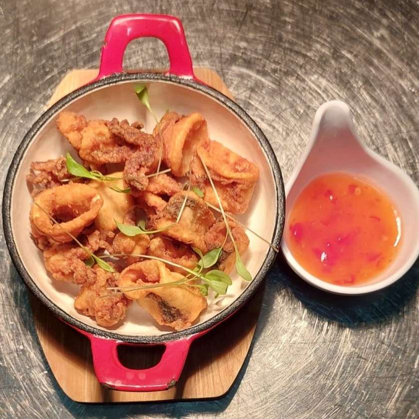 Breaded Baby Squids with Sweet Chili Sauce