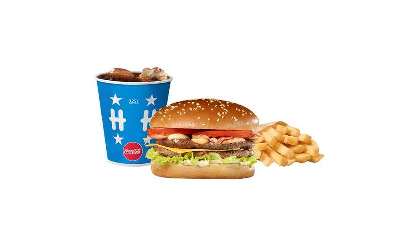 Giant Bacon Burger Meal