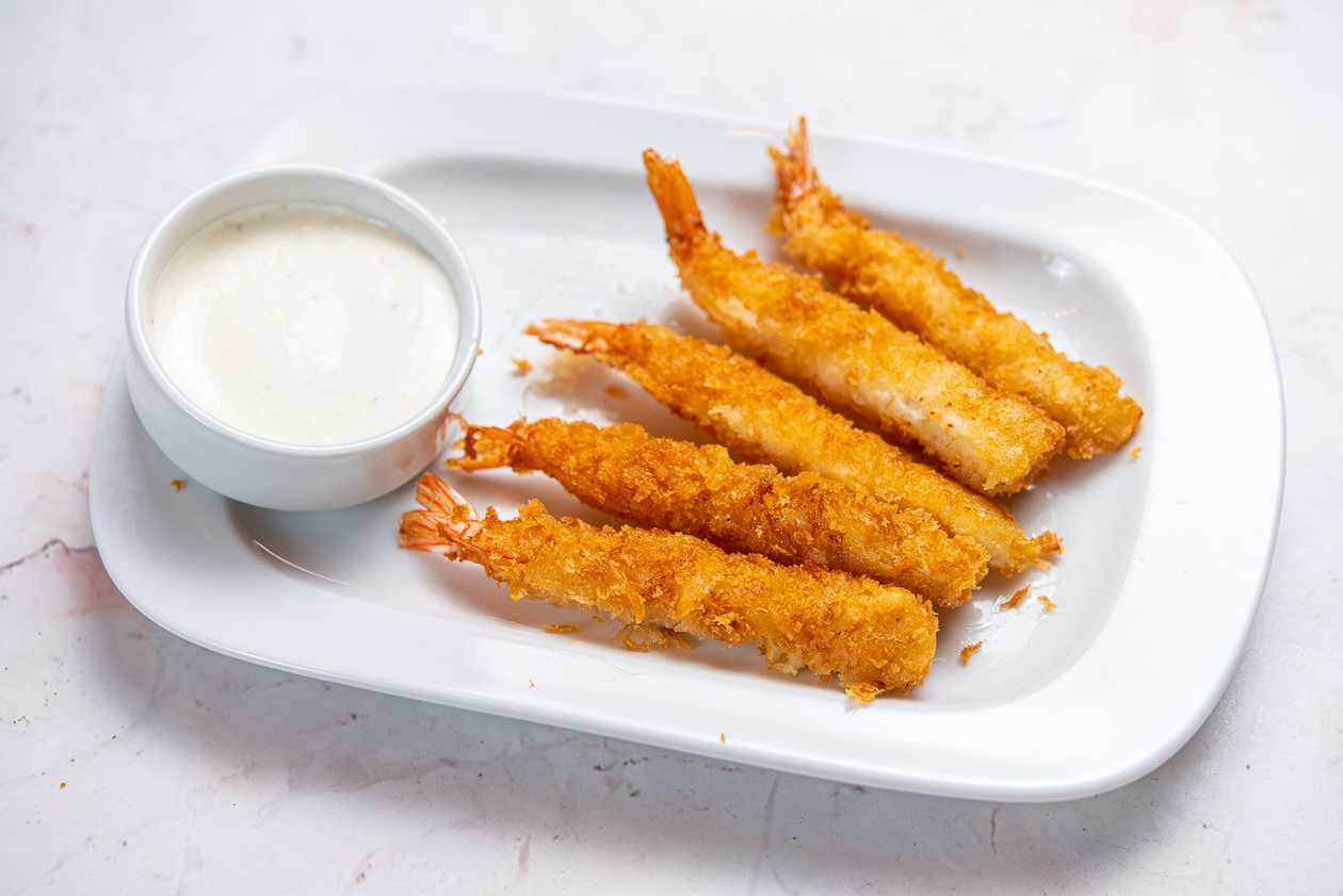 Tiger prawns 6pcs + küüslaugukaste