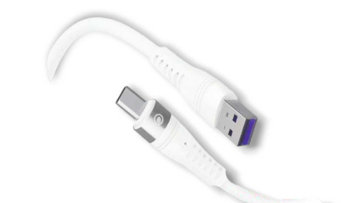 Euroacs Z095A, USB - Type C Cable, White, 7202247611572