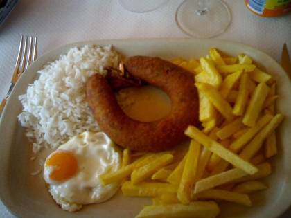 Alheira na Brasa  C/ Ovo