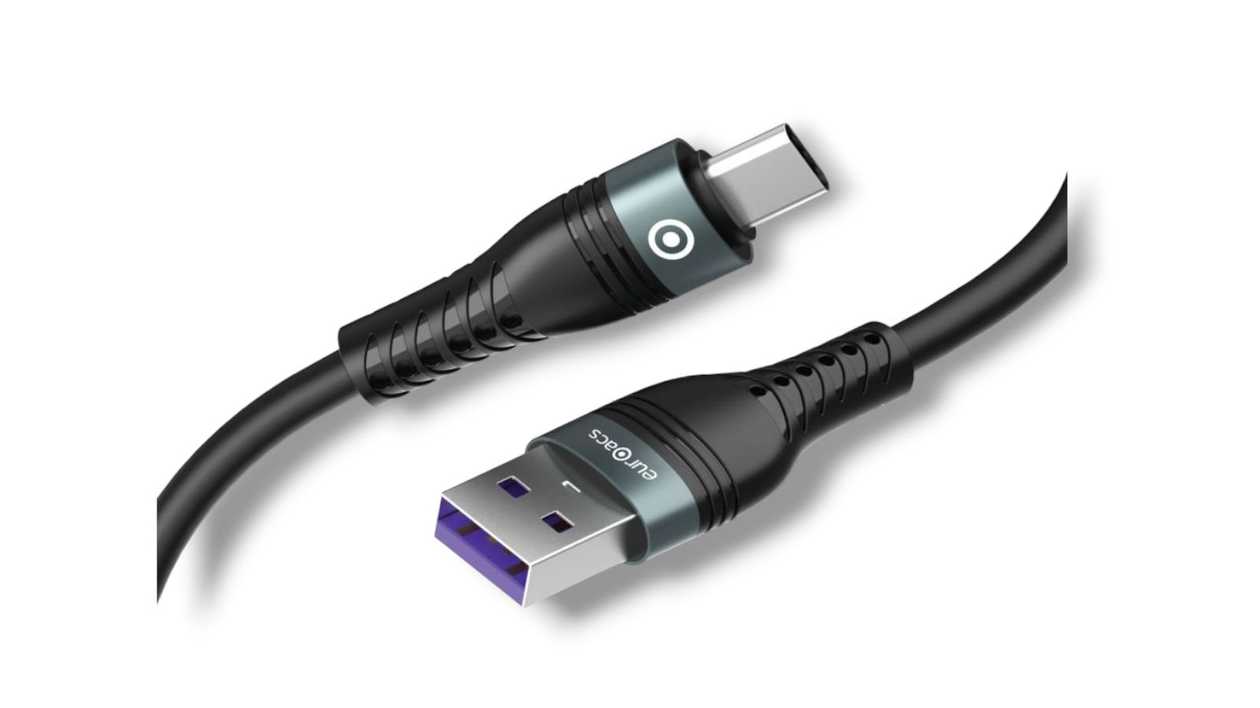 Euroacs Z095, USB - Type C Cable, Black, 7202247611541