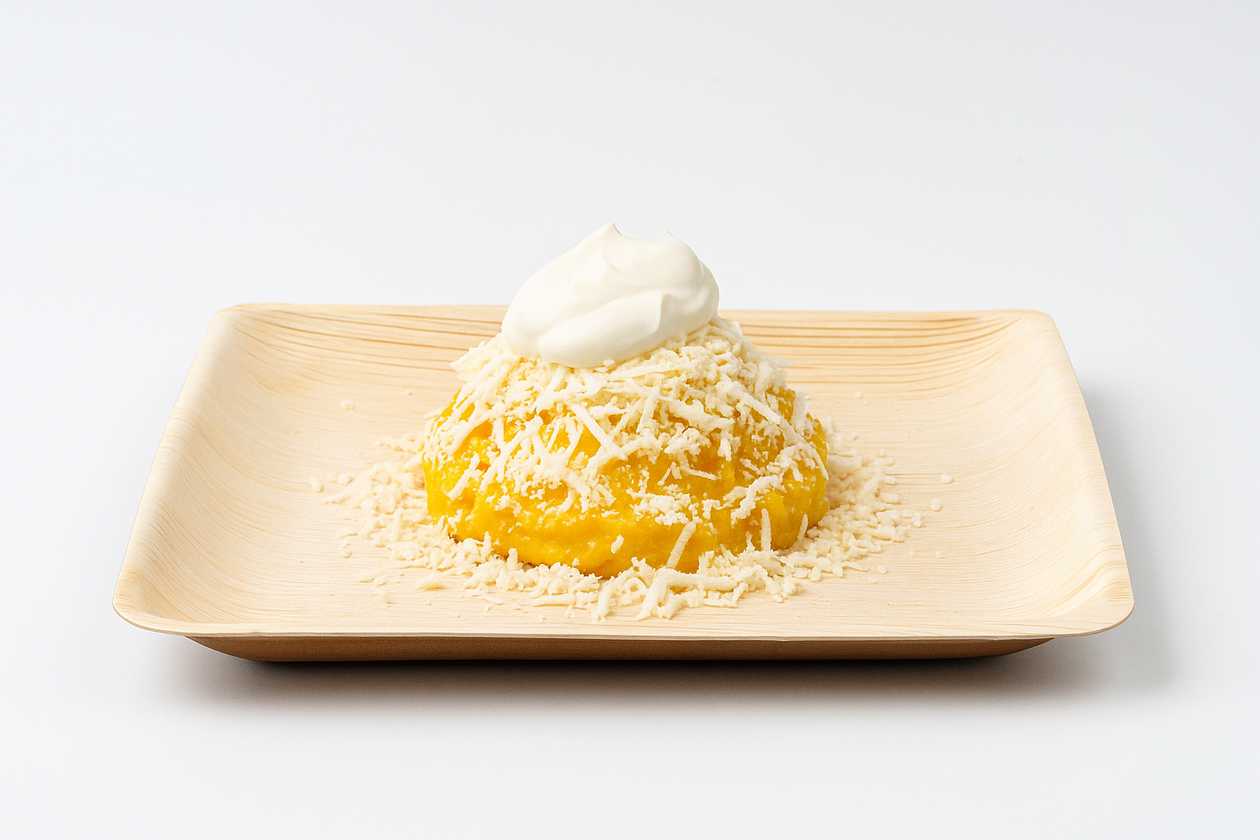 Mamaliga cu branza si smantana