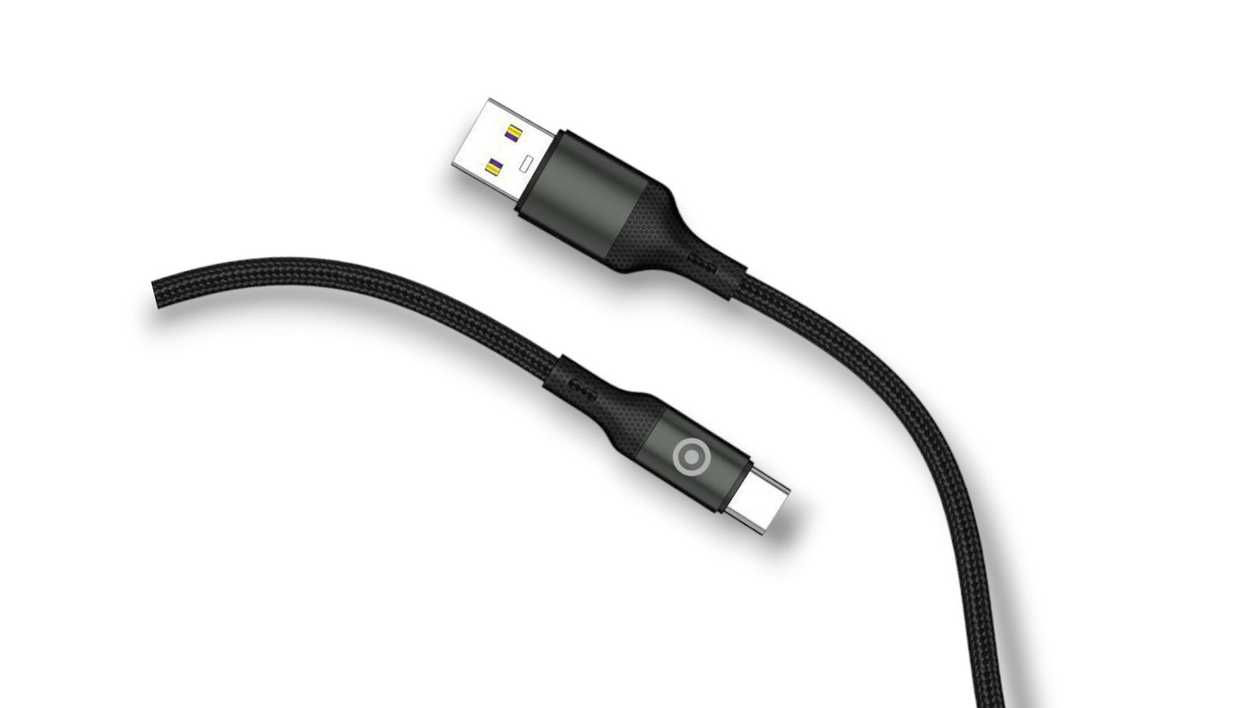 Euroacs Z163, USB - Type C Cable, Black, 7207278216338