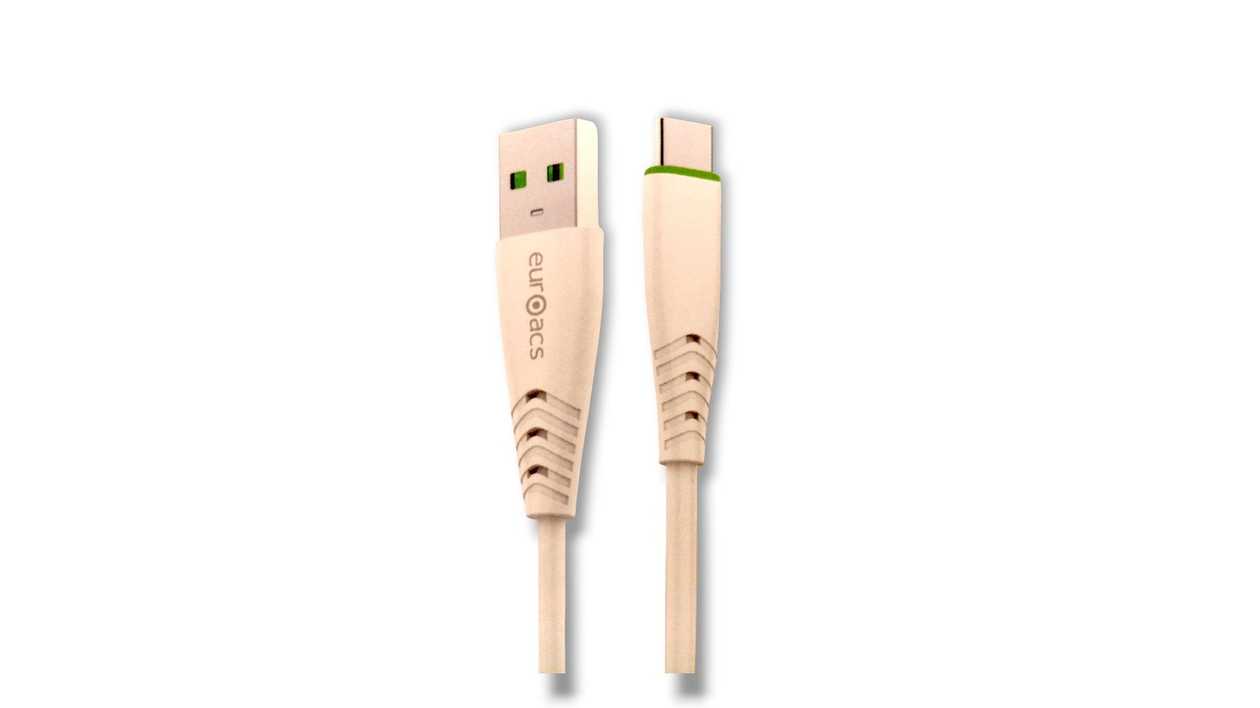 Euroacs Z087, USB - Type C Cable, White, 7202247650854