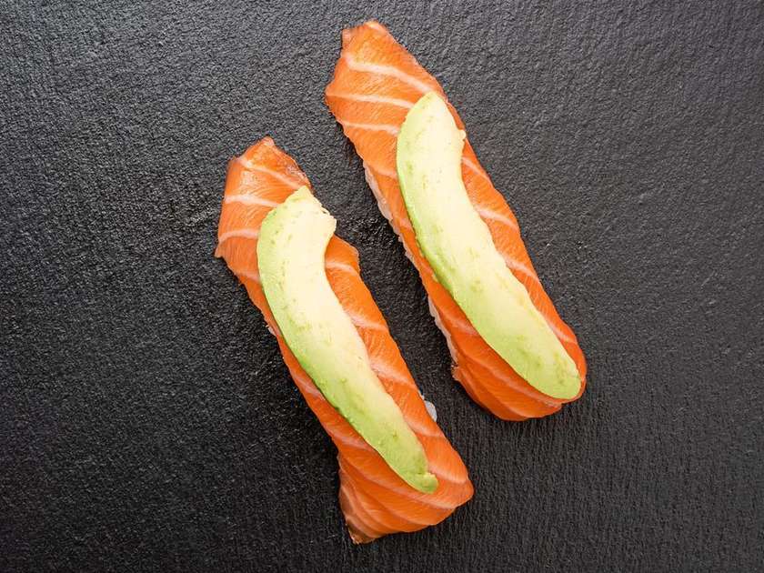 Sake Avo Nigiri 2 Pcs