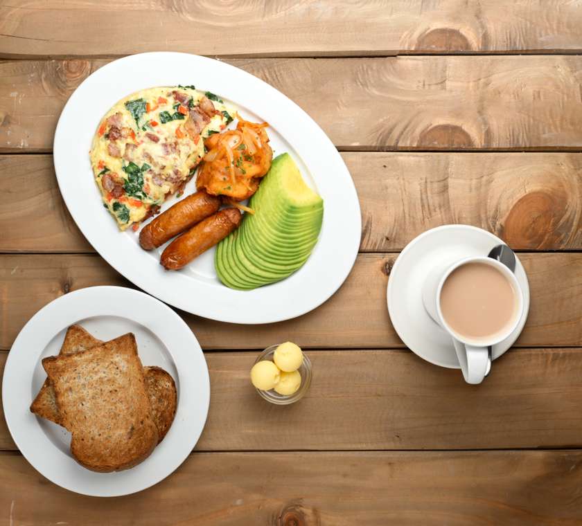 Bacon & Spinach Omelette Combo