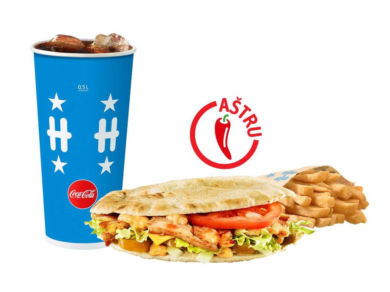 Kebabo su vištiena didelis kompleksas