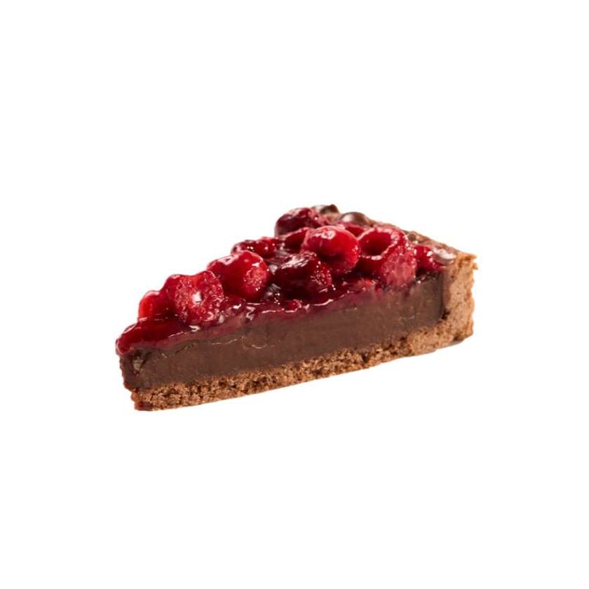 Tarta czekoladowa z malinami