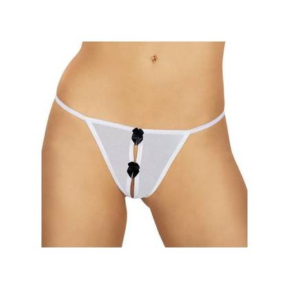 Open Strings Panties with Crotchless Design 4053