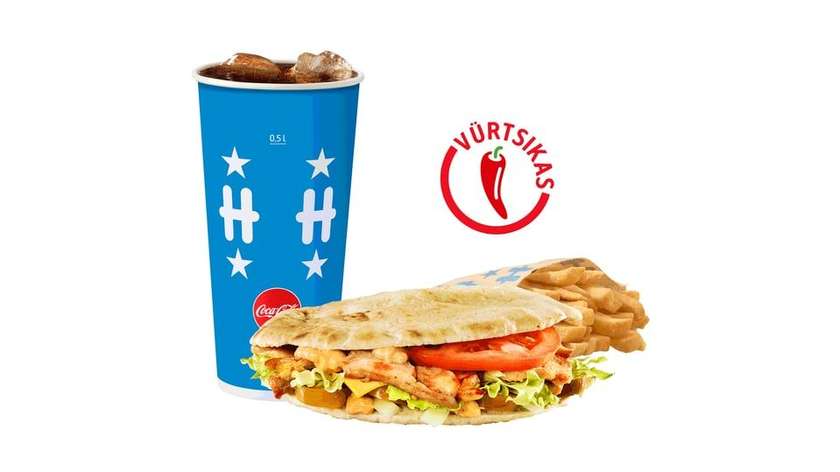 Large Chicken Kebab Meal
