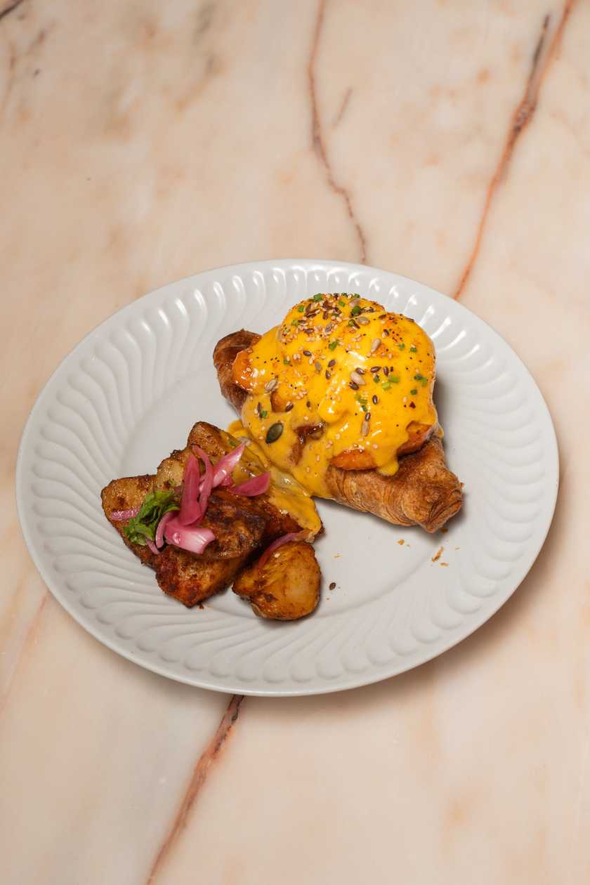 King Benedict with Fresh Salmon