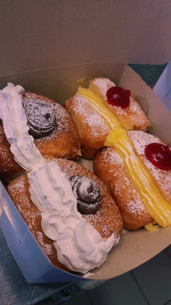 Custard Donut with Jam