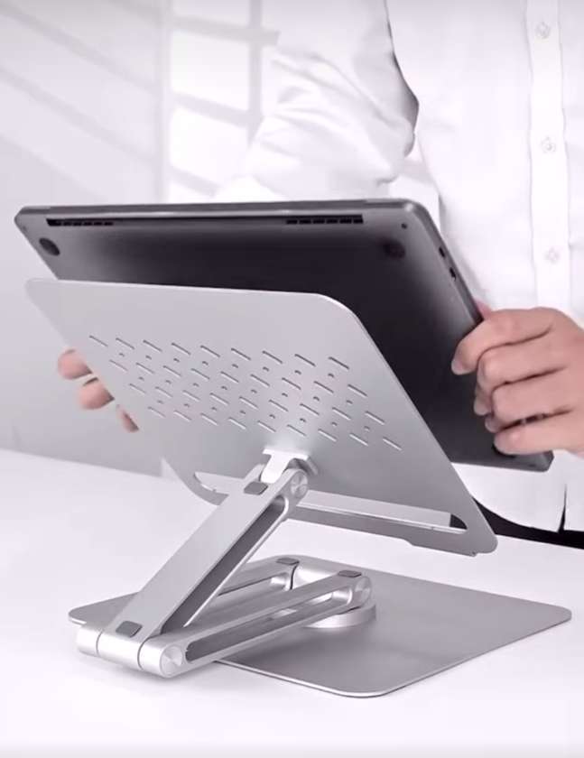 WiWU Ergonomic Aluminum Alloy Laptop Stand S801 Rotative Adjustable Notebook Holder