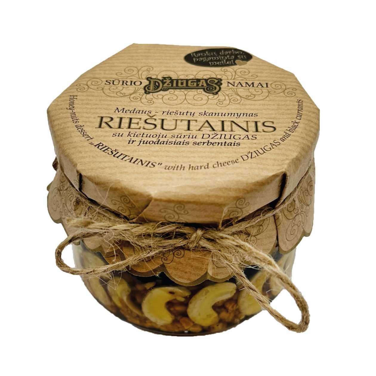 Riešutainis su sūriu Džiugas ir anakardžių riešutais, 285 g