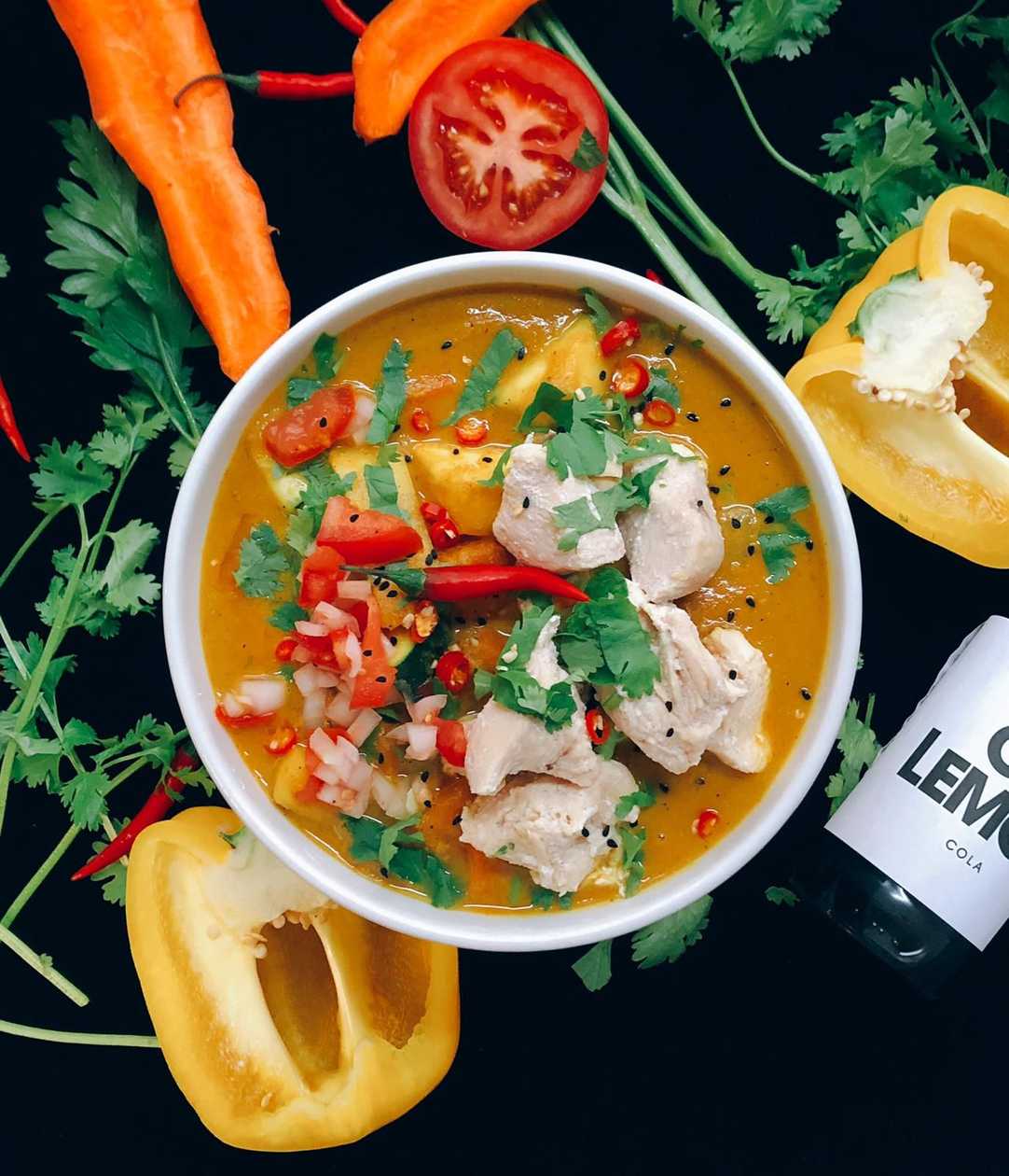 VEGAN kokosovo - ananásové kari s mrkvou a cícerom /A6/