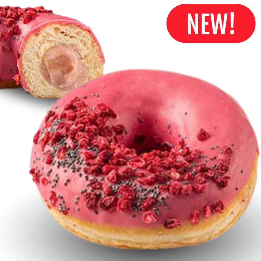 Donut with raspberry filling