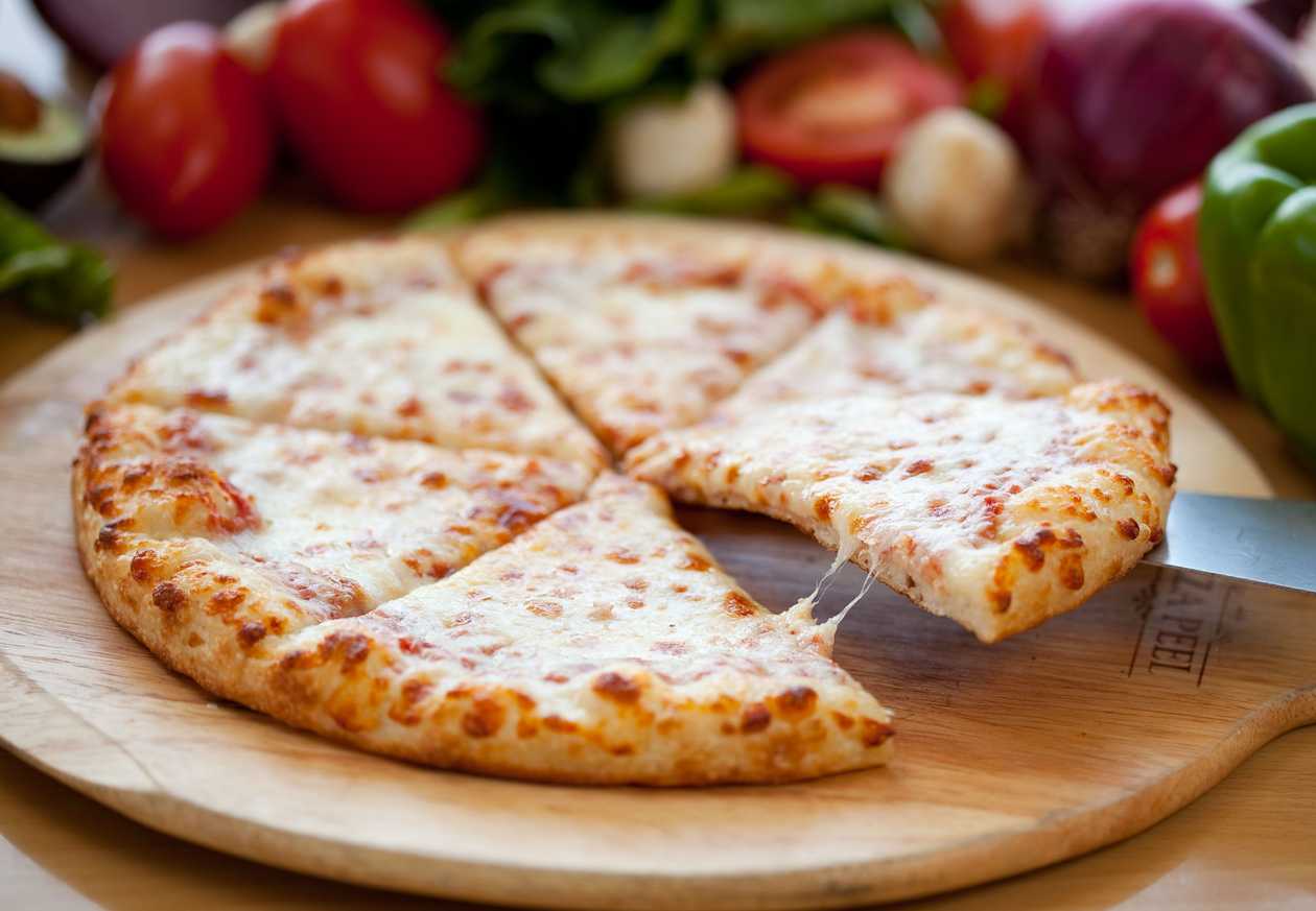 Pizza sticks with olive oil and parmesan
