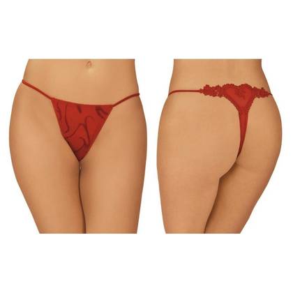 Women's String Thong with Heart 6436
