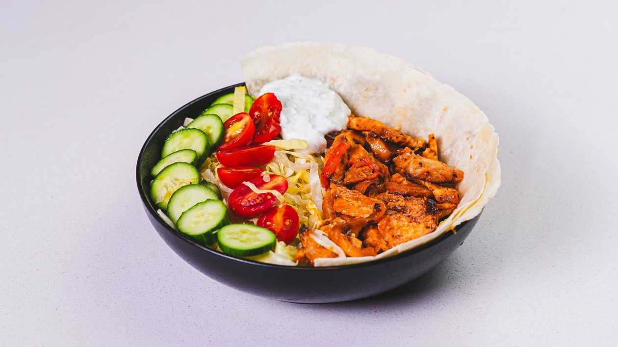 Healthy Chicken Gyros with Veggies