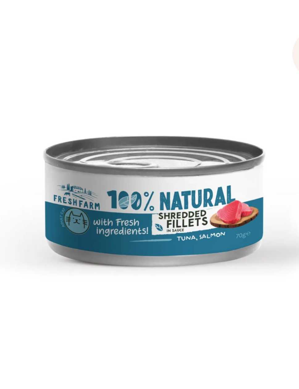 FRESH FARM Mousse, Fish, Grain-Free Wet Cat Food Can, (Pate), 85g
