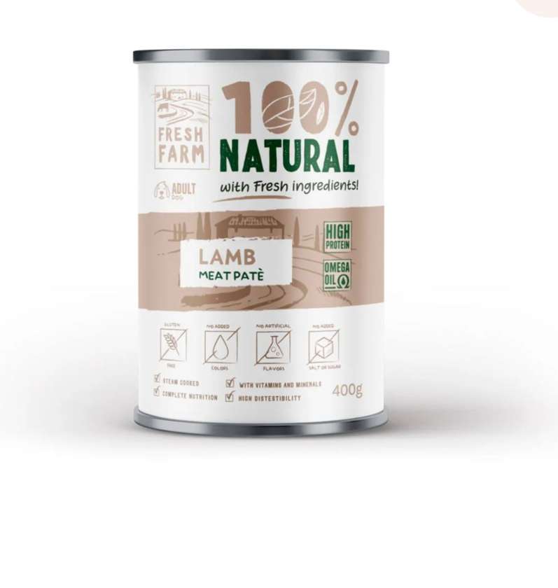 Fresh Farm Grain-Free Lamb Pâté 400g