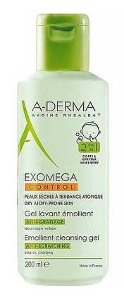 A-DERMA Exomega CONTROL Emollient Cleansing Gel 2-in-1 500ml