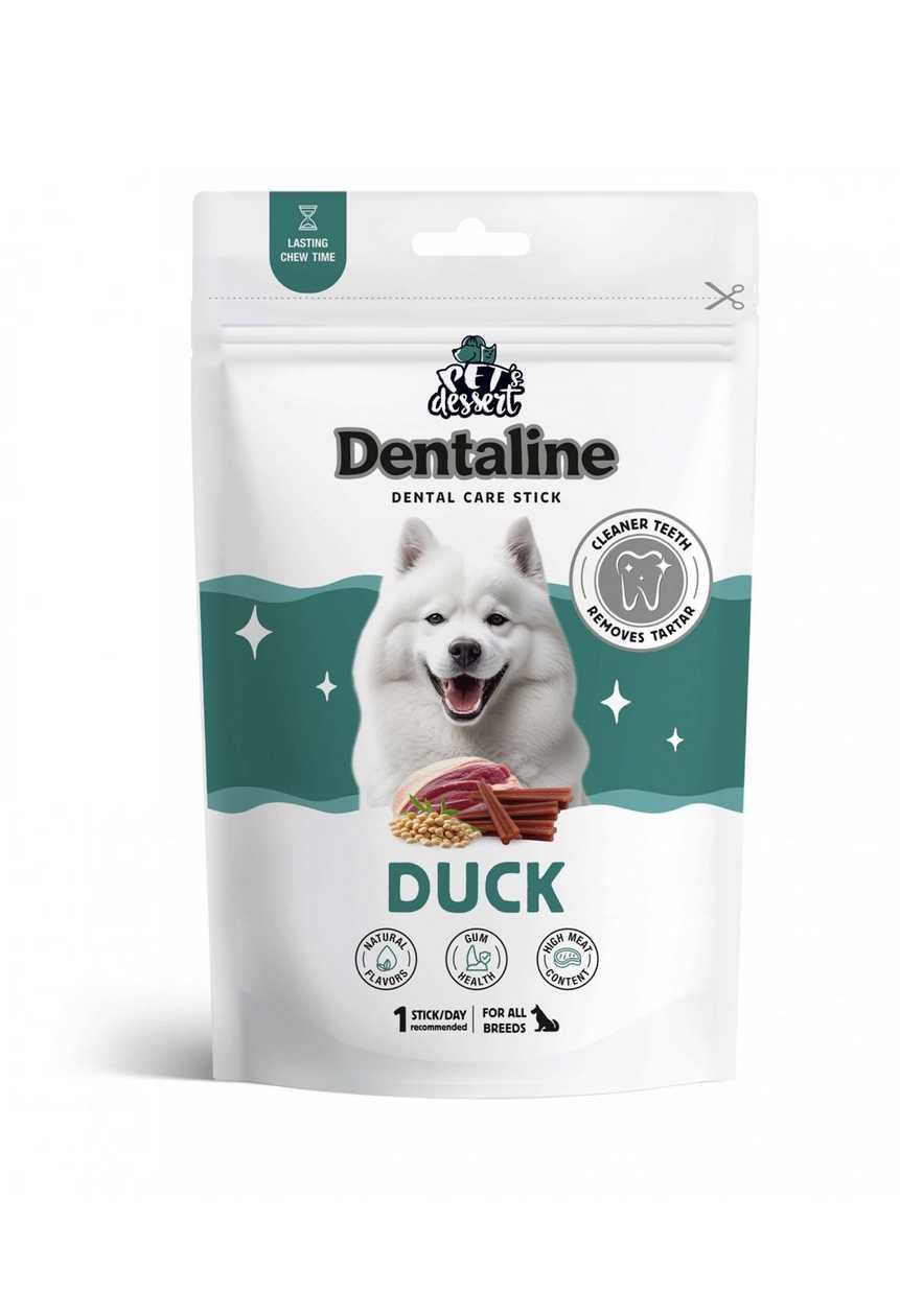 Pet's Dessert Dentaline Sticks for Dental Hygiene with Duck 120g