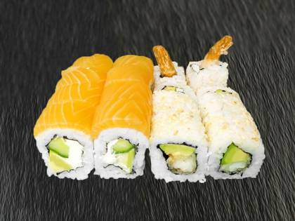 Philadelphia classic & Crispy ebi maki