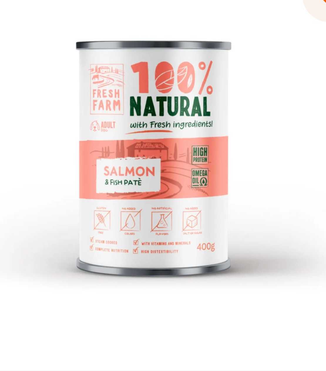 Fresh Farm Salmon and Fish Grain-Free Pate 400g
