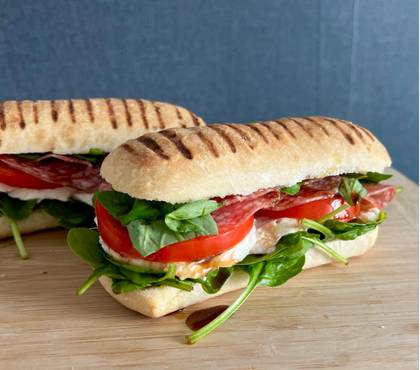 Caprese on Olive Ciabatta