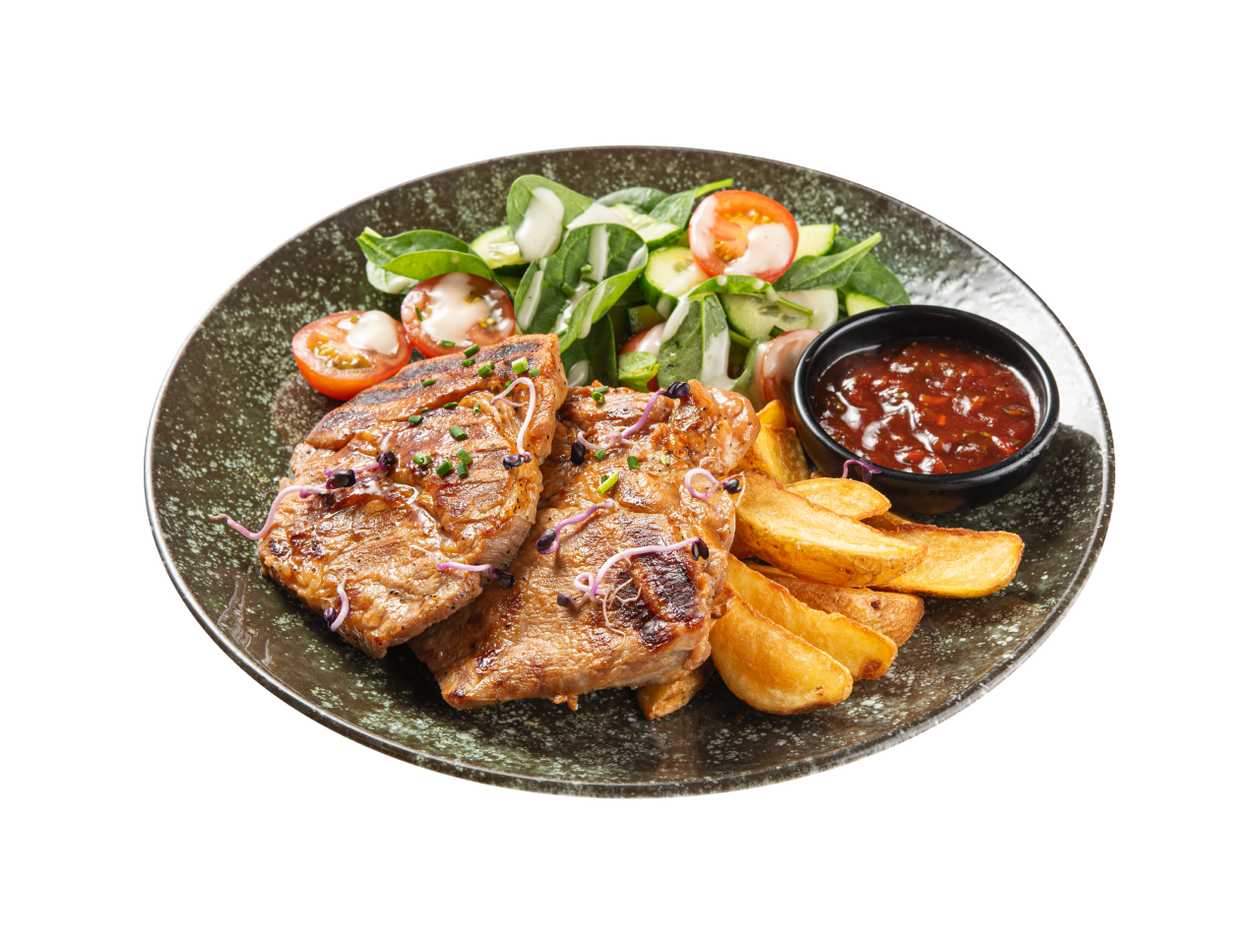 Grilled Pork Neck Steak Large portion