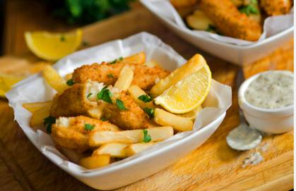 Fish Fingers served with Tartar Sauce & French Fries