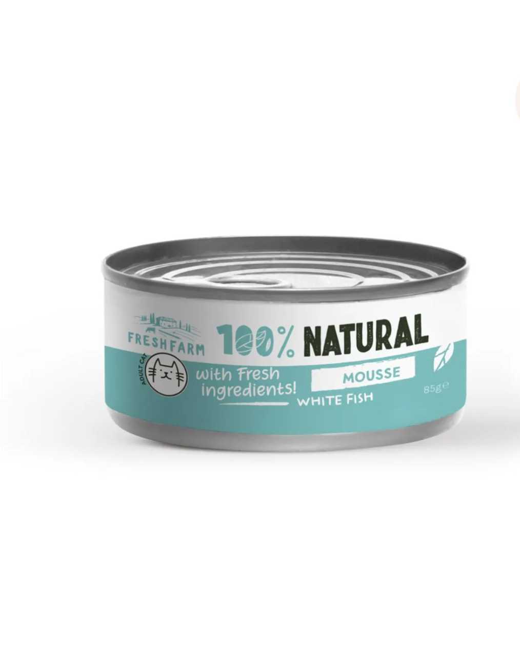 FRESH FARM Mousse, Fish, Grain-Free Wet Cat Food (Pate), 85g