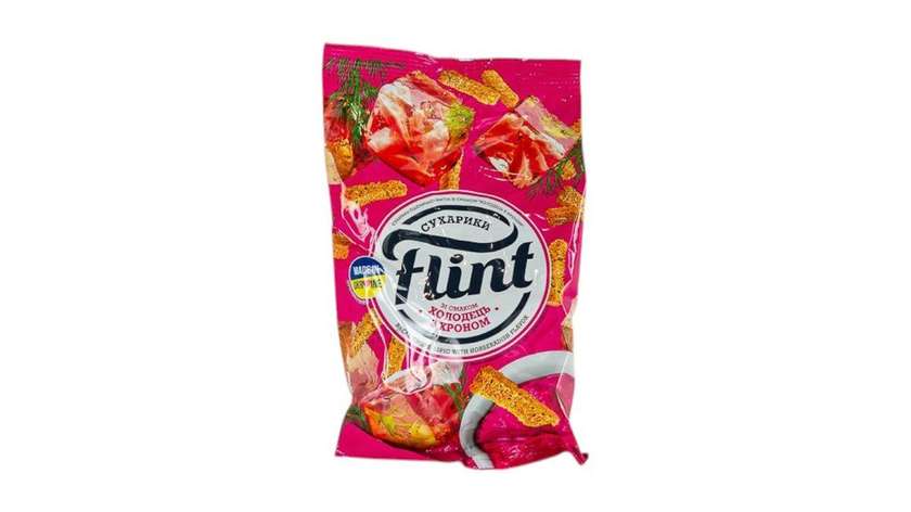 Sucharki Flint Pszenno - Żytnie o Smaku Galaretki z Chrzanem (70 g)