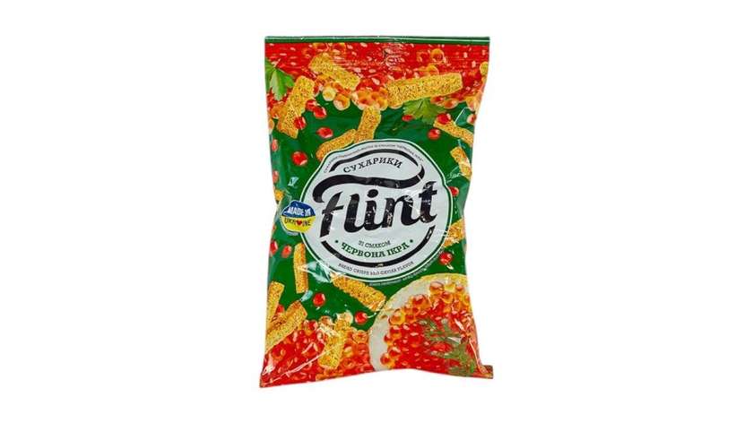 Sucharki Flint Pszenno - Żytnie o Smaku Czerwonego Kawioru (70 g)
