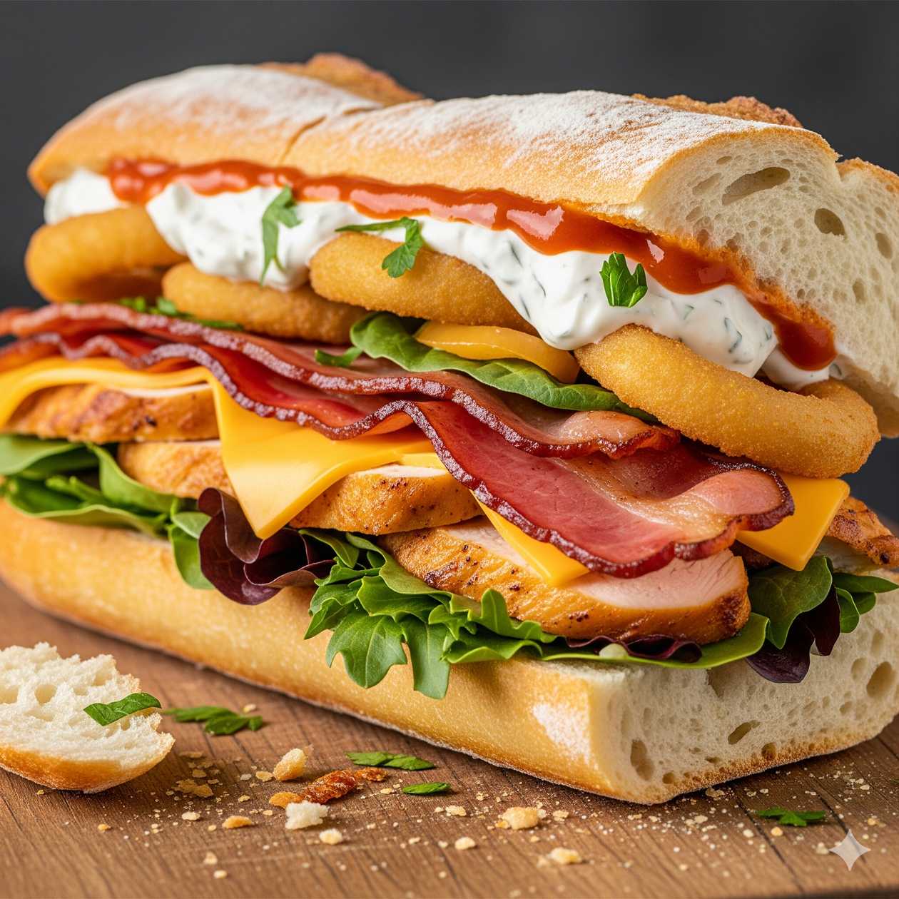 Bacon rooster