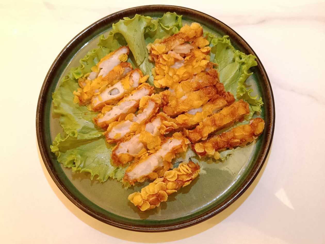 Breaded Shrimp with Corn