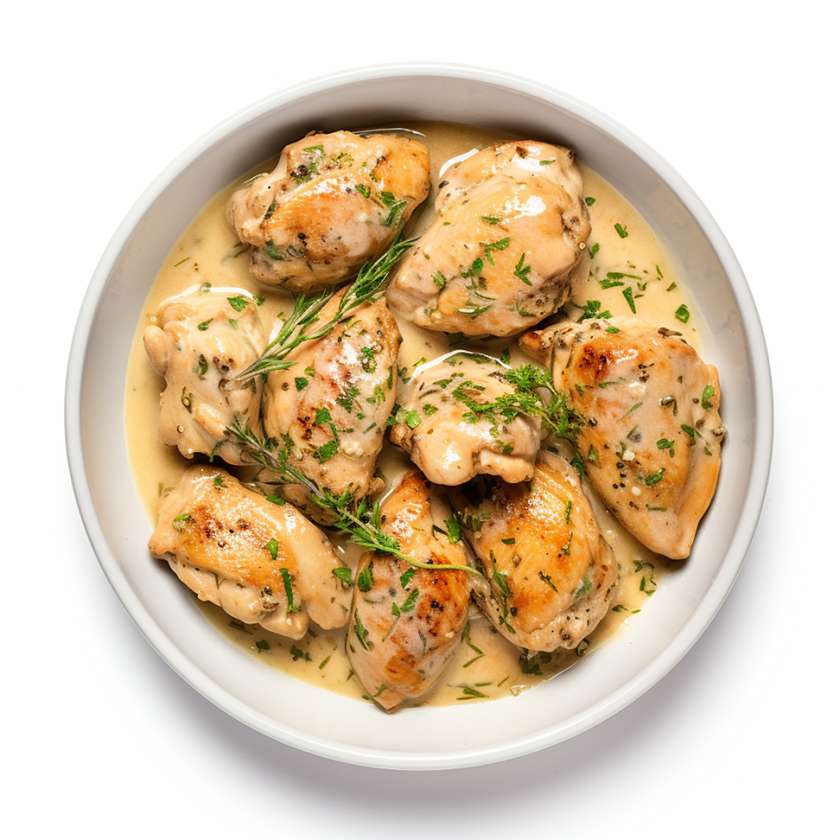 Chicken brest with coconut milk and chilli