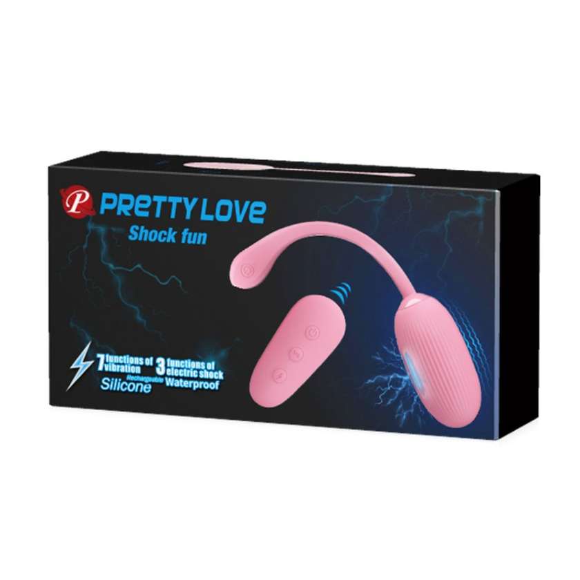 Pretty Love Shock Fun - Vibrating Egg with Electro Stimulation and Remote Control