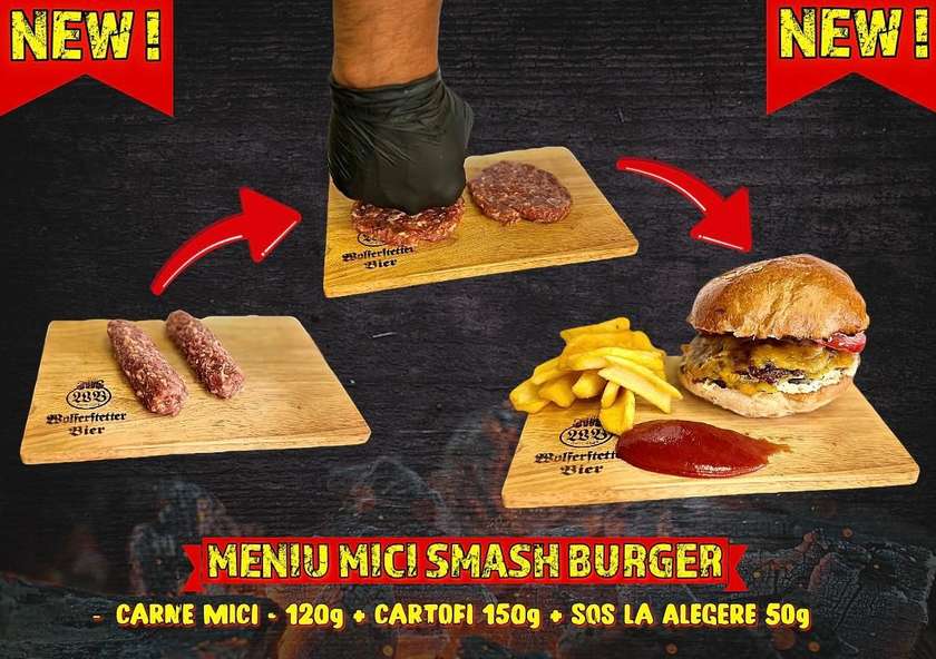 SMASH MICI BURGER MENIU