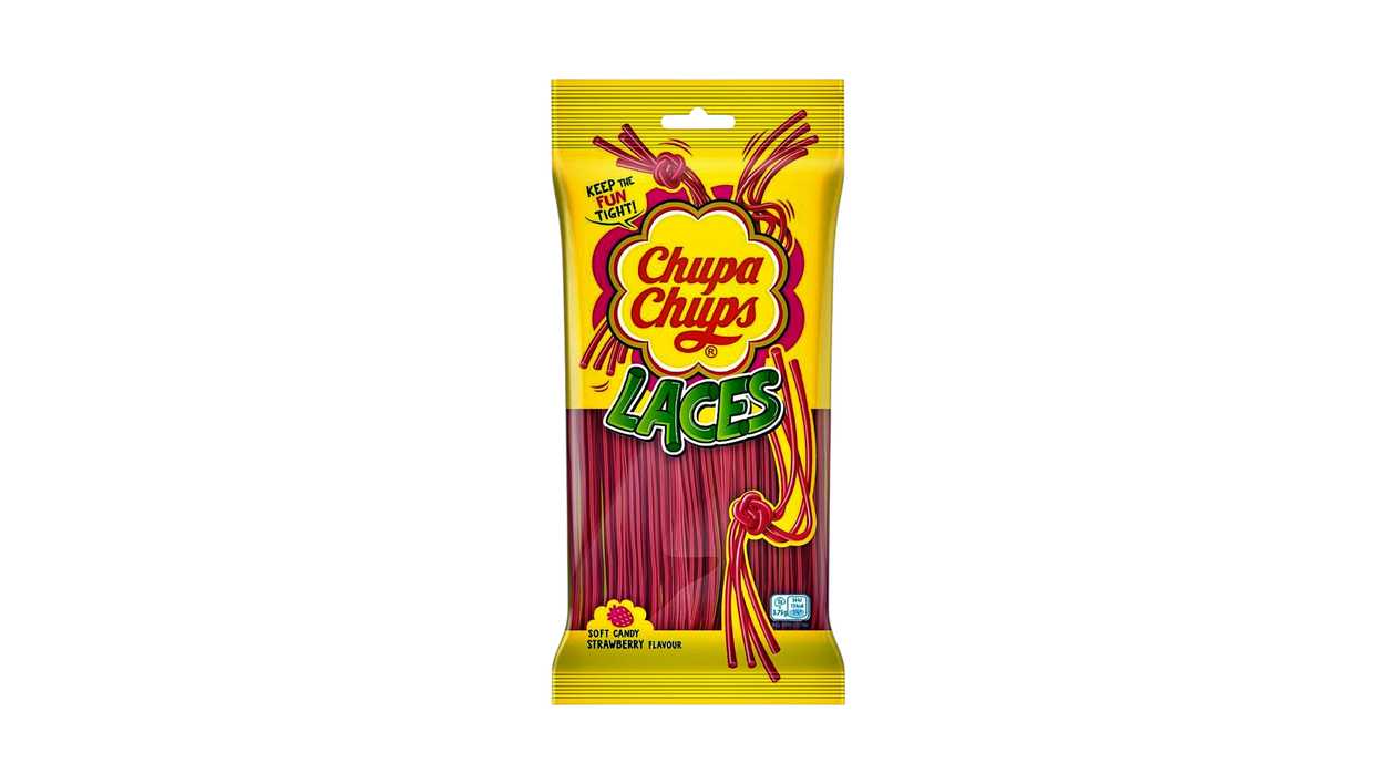 Chupa Chups Strawberry Laces 90g