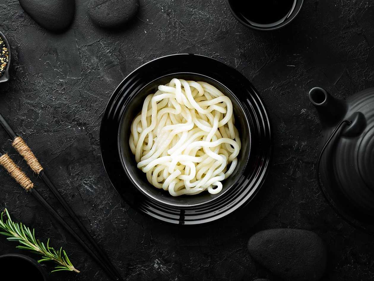 Japanese udon noodles