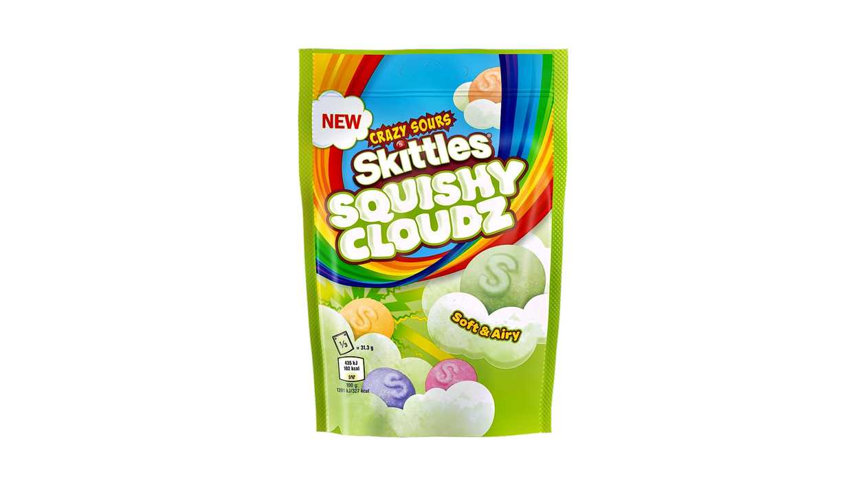 Skittles Squishy Cloudz Crazy Sours 94g