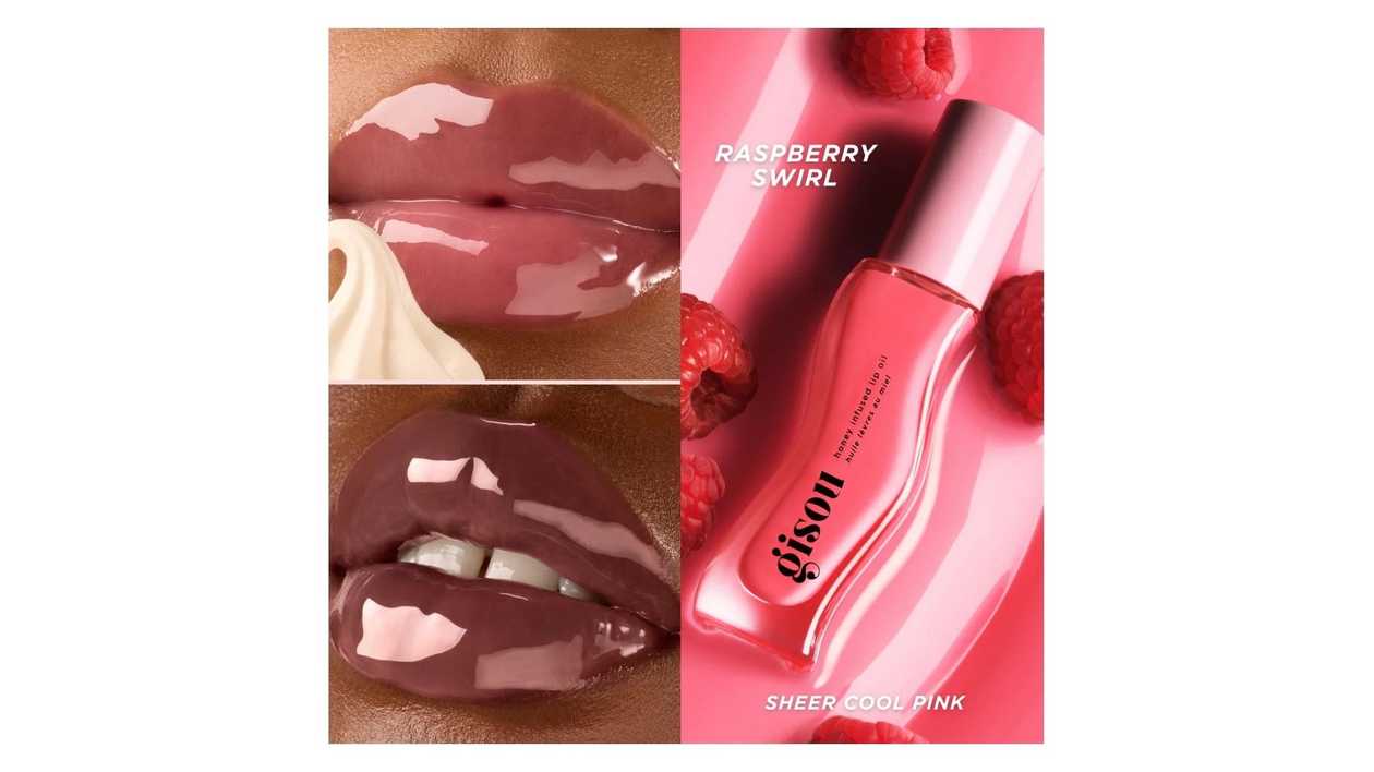 GISOU  HONEY INFUSED LIP OIL RASPBERRY SWIRL8720986610759